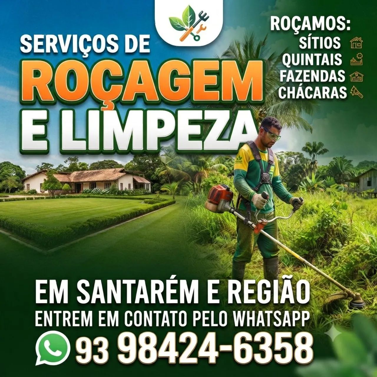 Trabalho com roçagem 