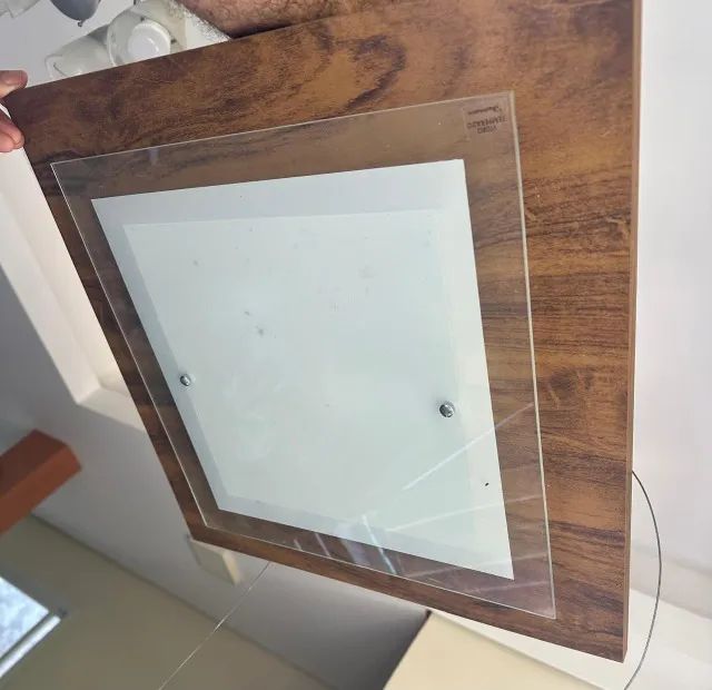 Vendo conjunto de iluminação com 3 peças: dois plafons e um pendente - Foto 3