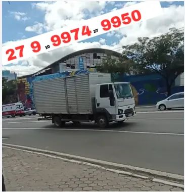 Caminhão de frete Vitória mudança baú