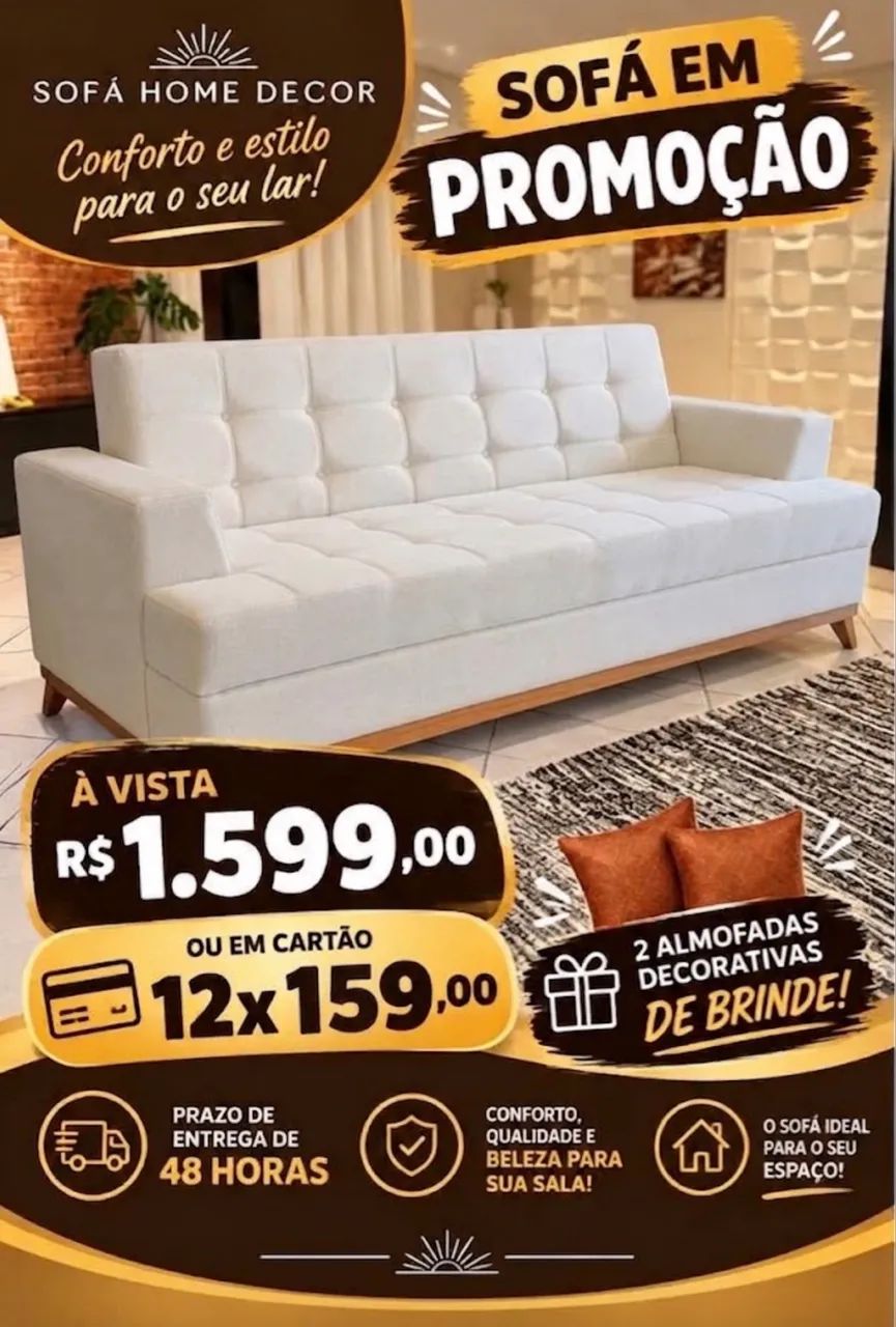 Sofá promoção 