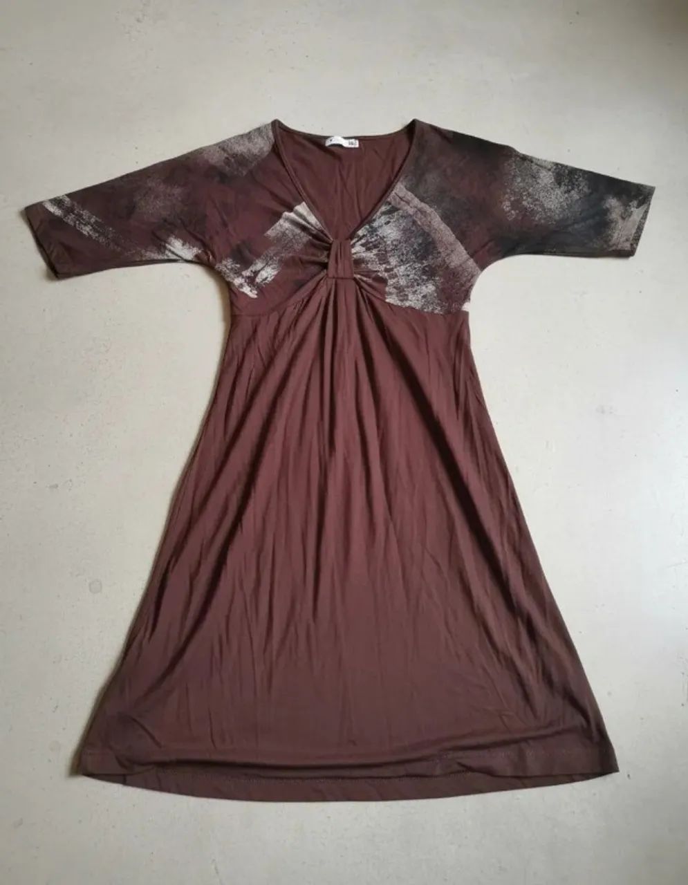 lindo vestido marrom da marca hbf em viscose com elastano - Foto 5