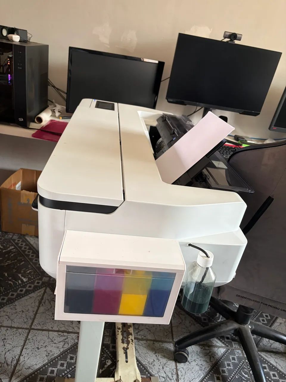 Vendo impressora Epson T3170 já com bulk - Foto 3