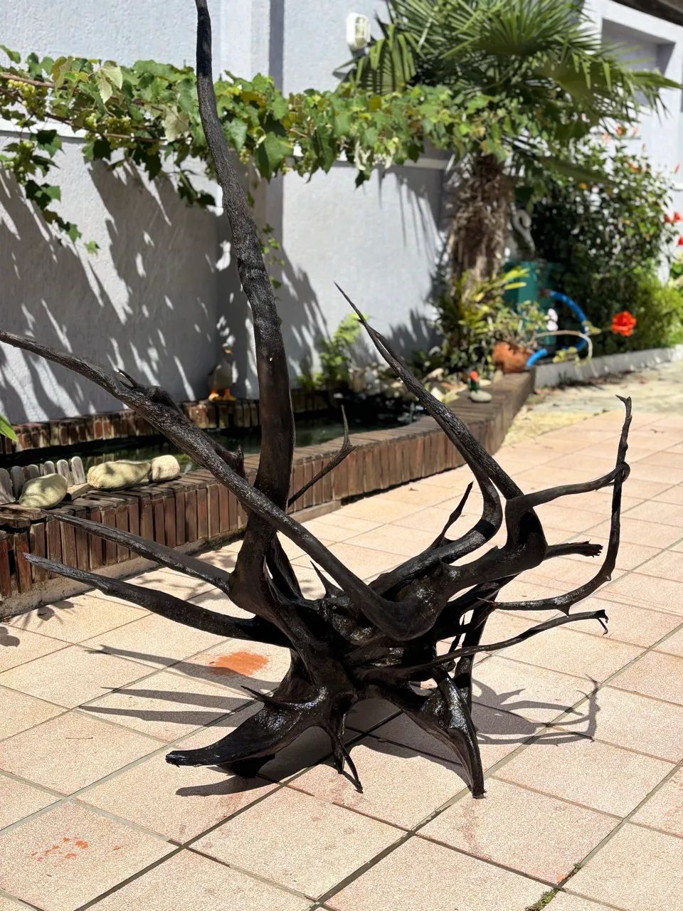 vendo tronco tratado de 1,75x1,50x1,35 metros, para decoração ou aquarismo e paisagismo  - Foto 4