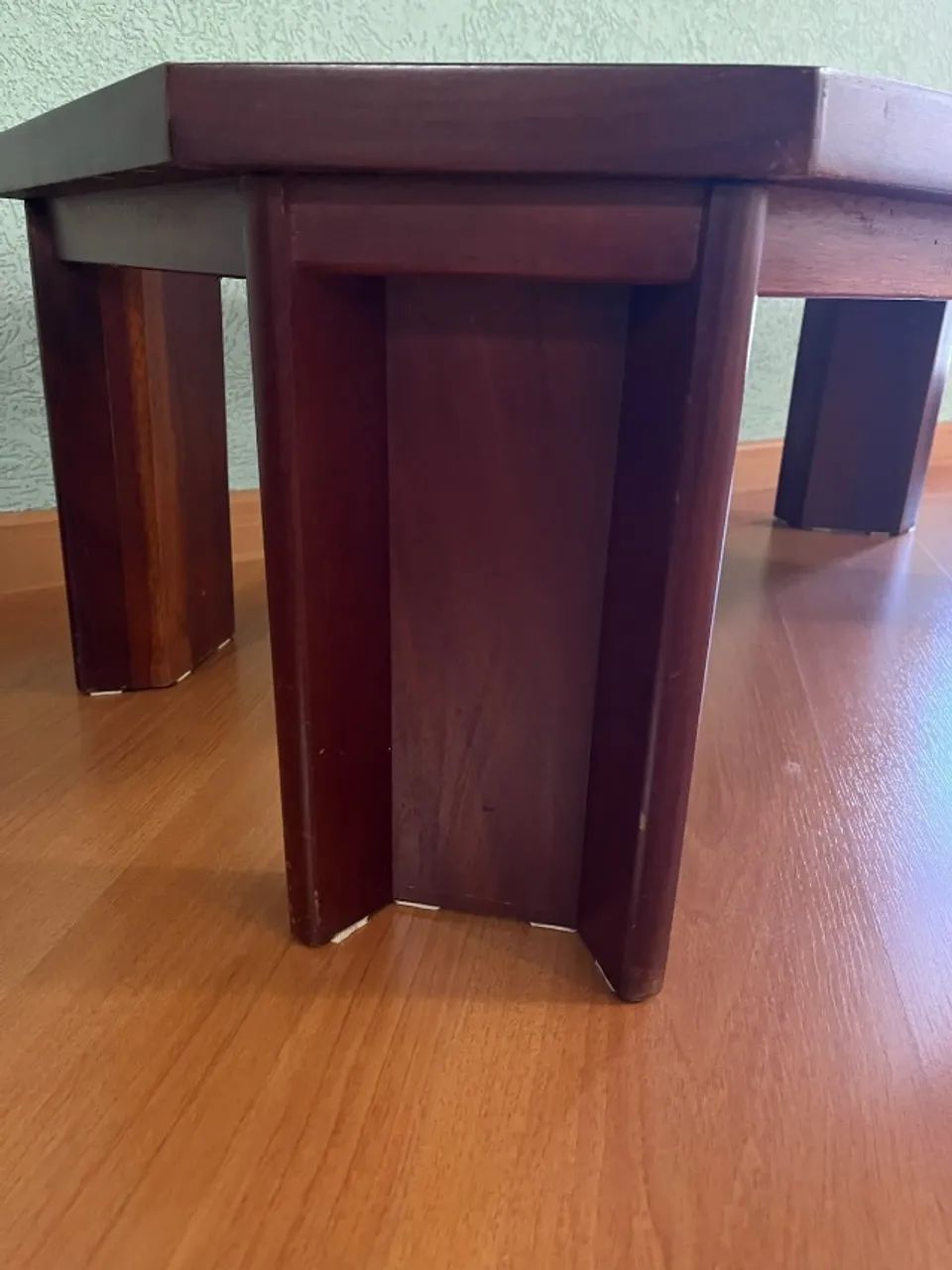  MESA DE CENTRO COM TAMPO DE VIDRO FUMÊ (C003) - Foto 3