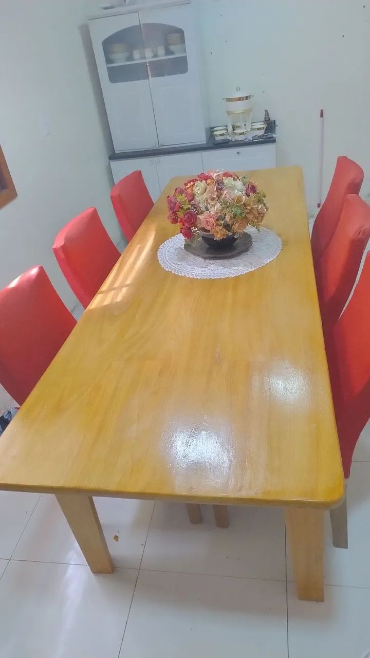 Vendo mesa em madeira - R$ 1650,00 - Foto 3