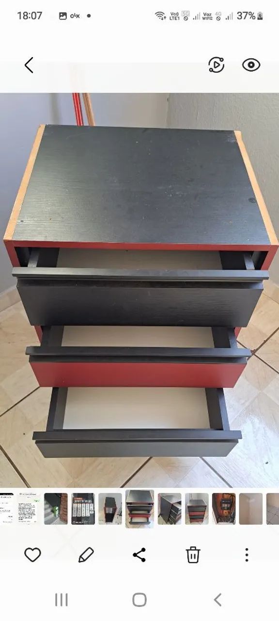 Gaveteiro e outro suporte para escritório. - Foto 2