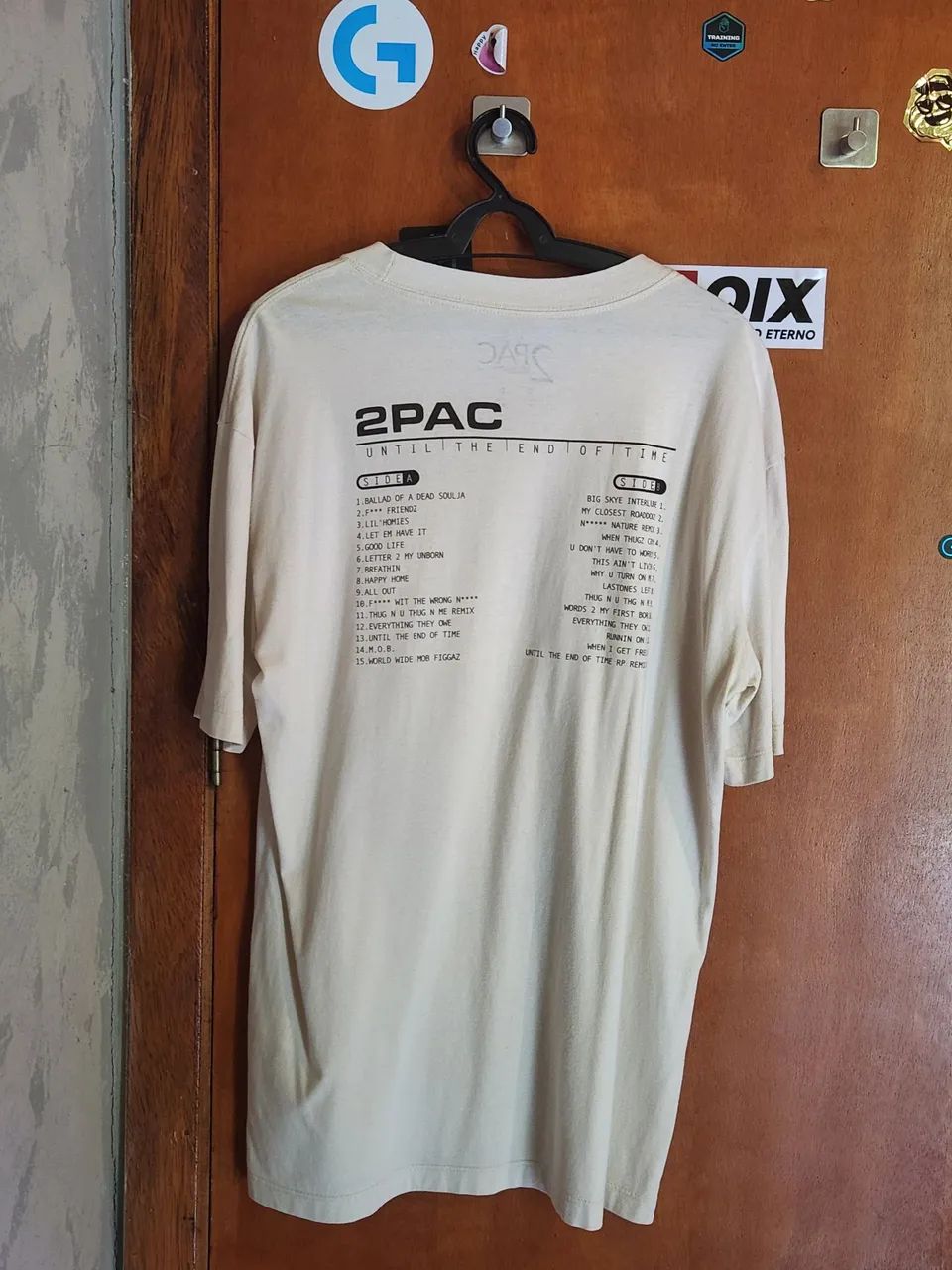Camiseta oversized 2pac hiphop tamanho p - Foto 2