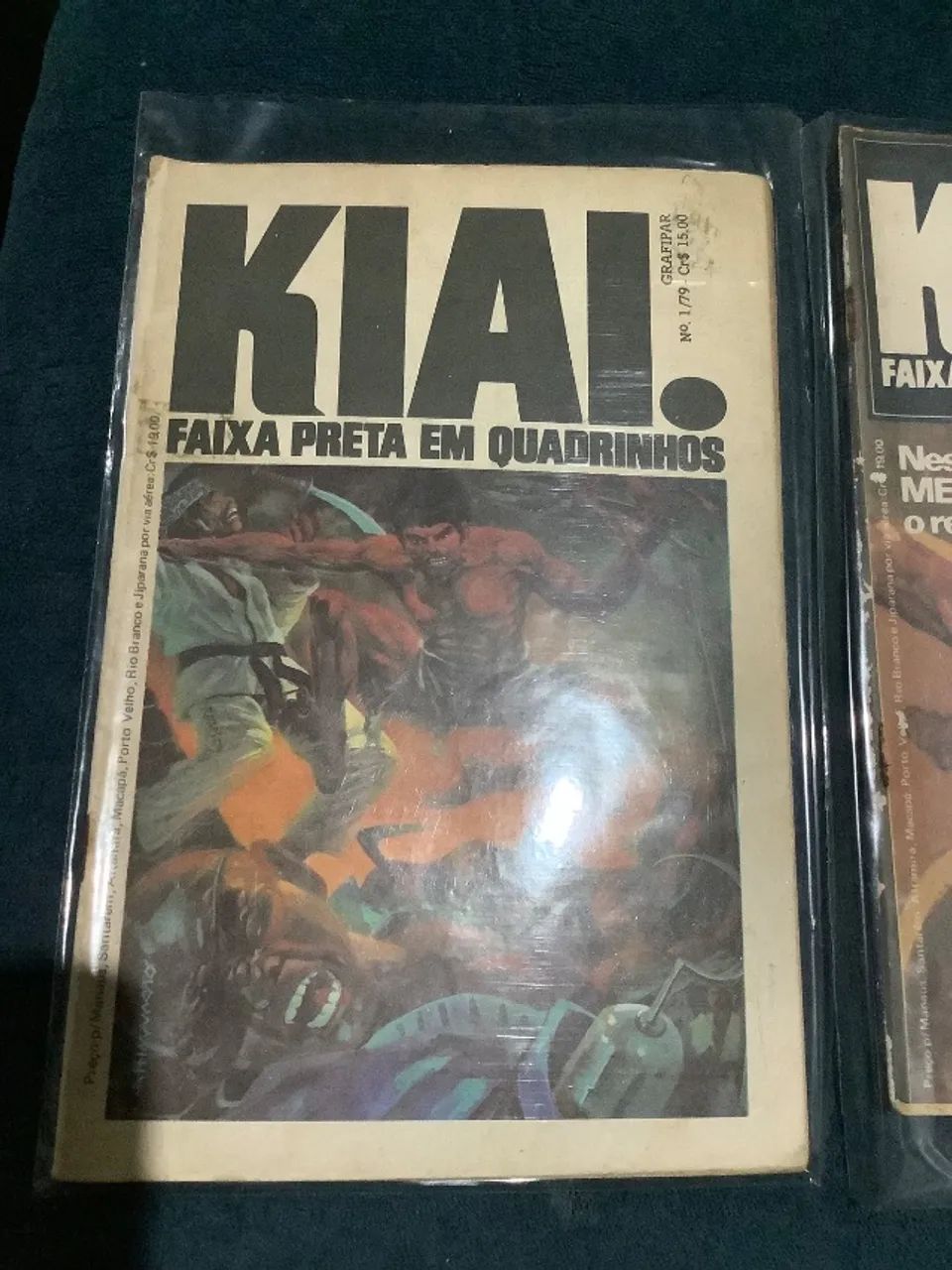 KIAI. Faixa Preta em Quadrinhos n°1 e 2 - Grafipar (1979)