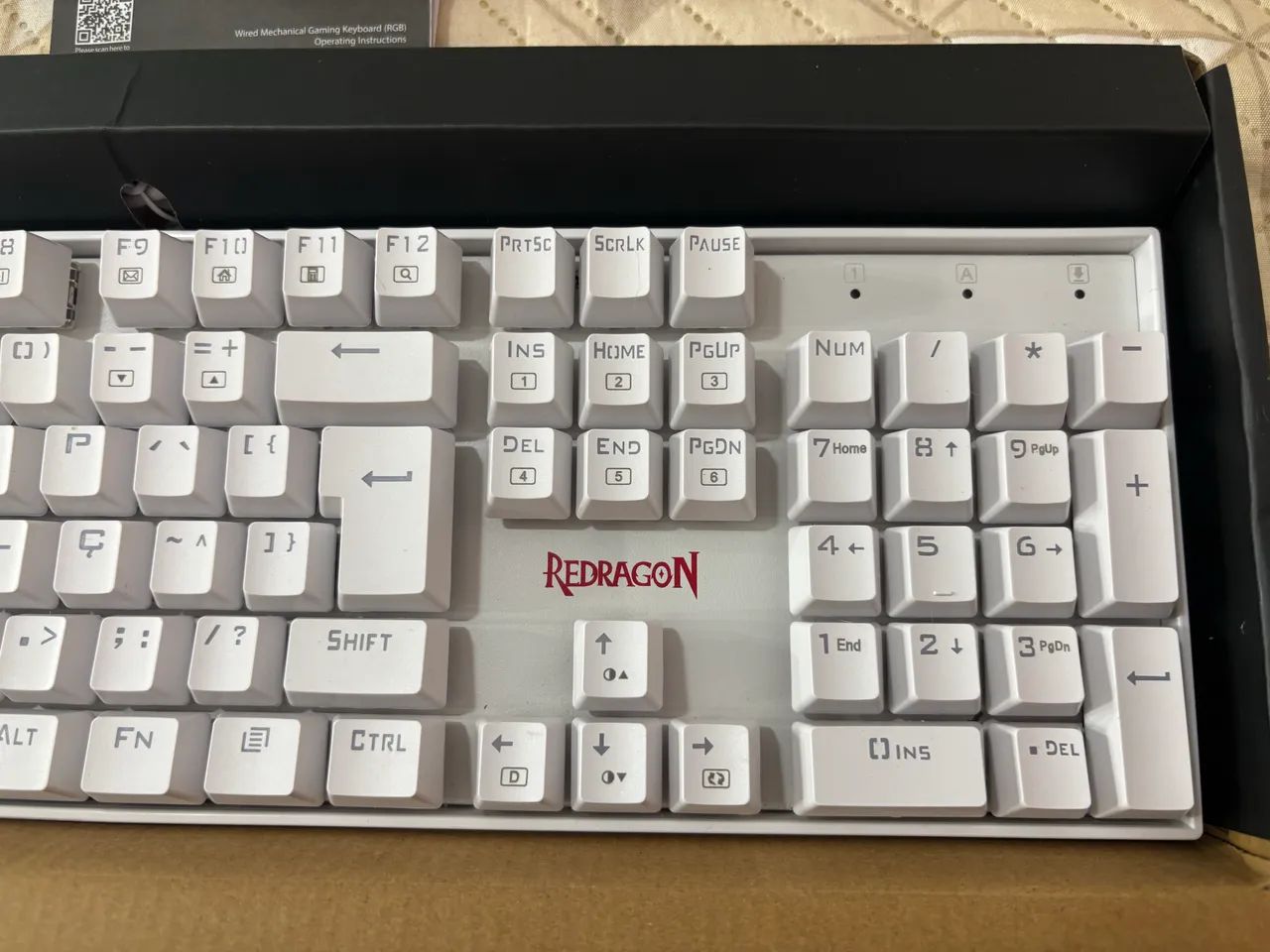 Teclado Redragon Mecânico Mitra QWERTY Outemu Red RGB - Foto 4