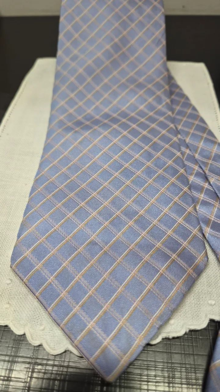 Gravata xadrez Hugo Boss  - Foto 5