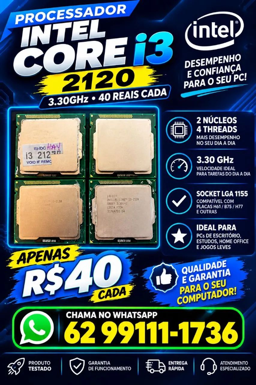 Processador Intel I3 2120