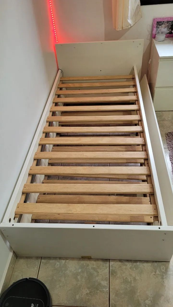 Cama de solteiro em MDF de alta qualidade com cama extra - Foto 2