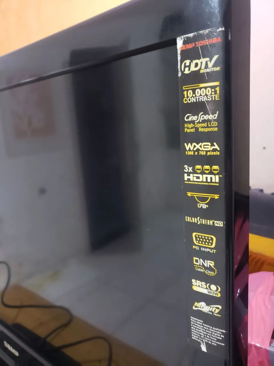 TV SEMP TOSHIBA 32 com defeito - Foto 5