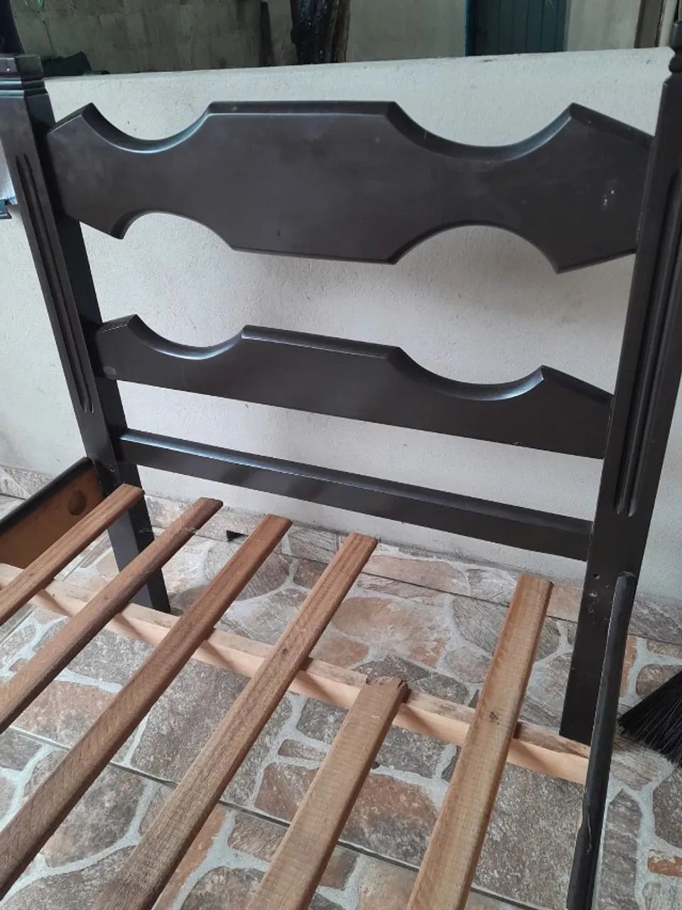 Cama de Solteiro de Madeira (Com colchão)  - Foto 5
