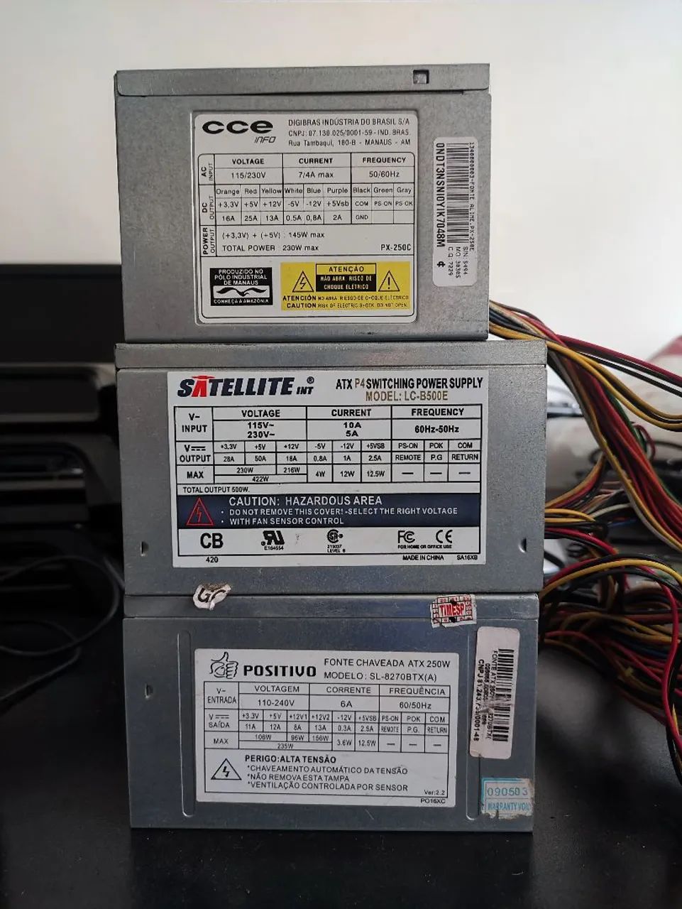 3 fonte para pc desktop - valor negociável 