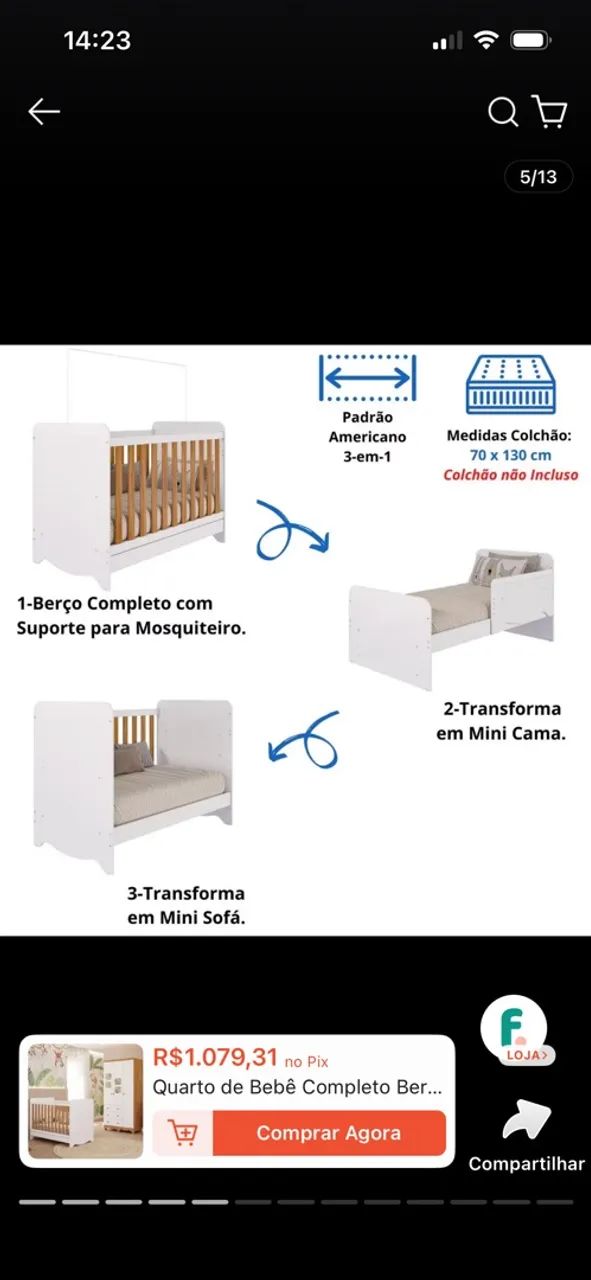 Vendo berço  - Foto 3
