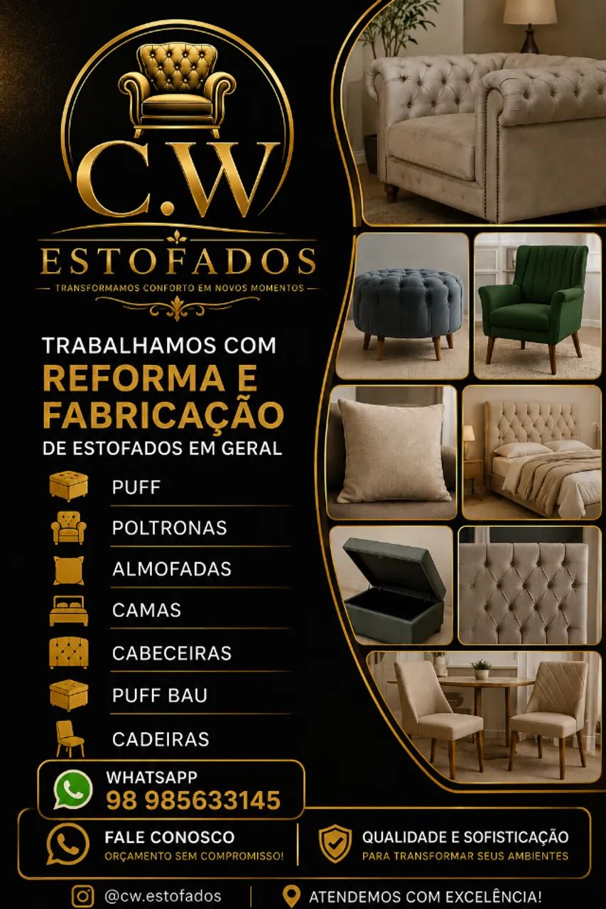reforma e fabricaçao de estofados