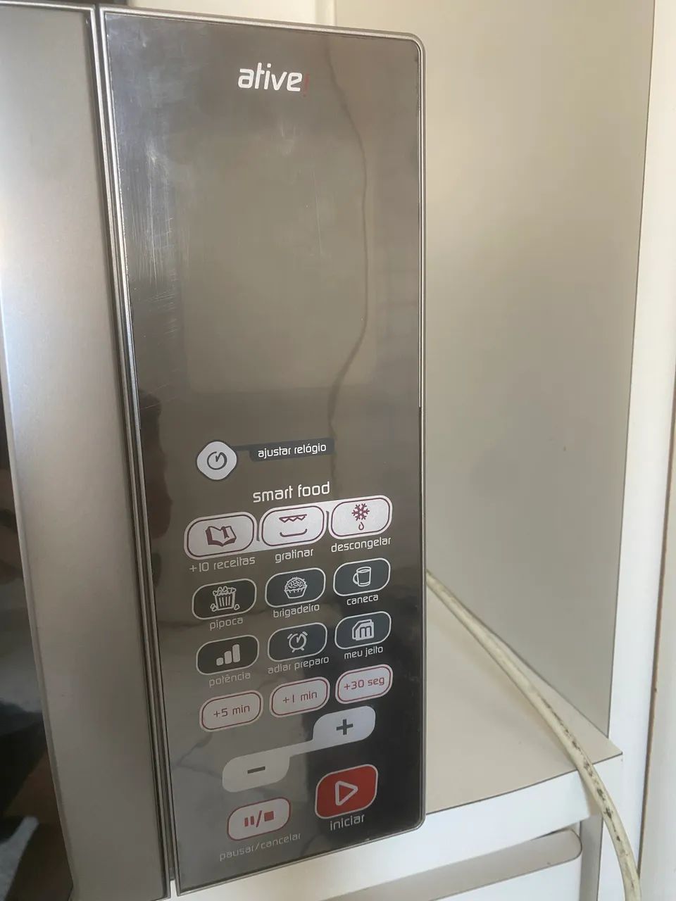 Microondas Brastemp ative inox c/ grill 38L - Foto 4