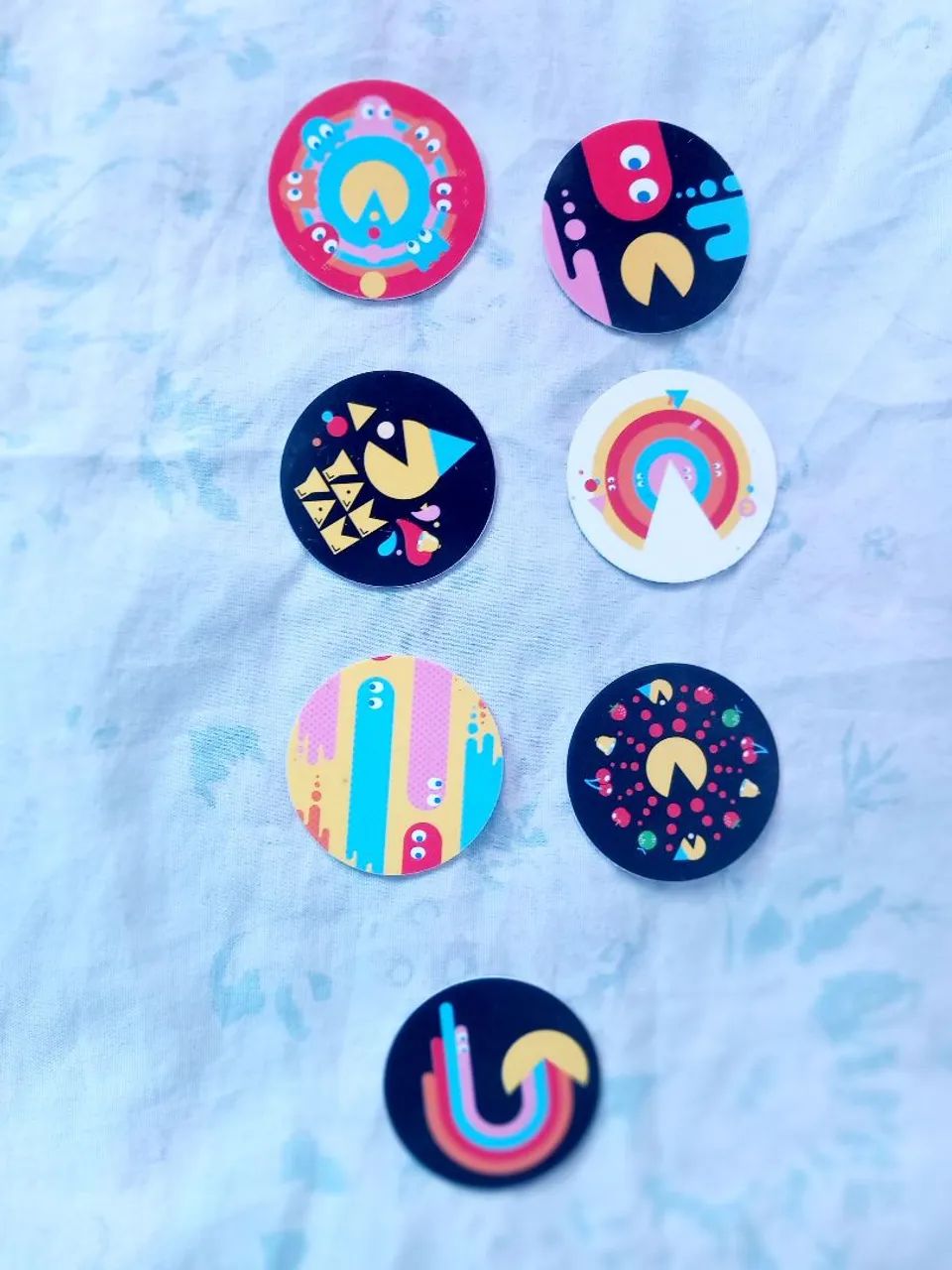 14 Tazos Pac-Man Elma Chips - Foto 3