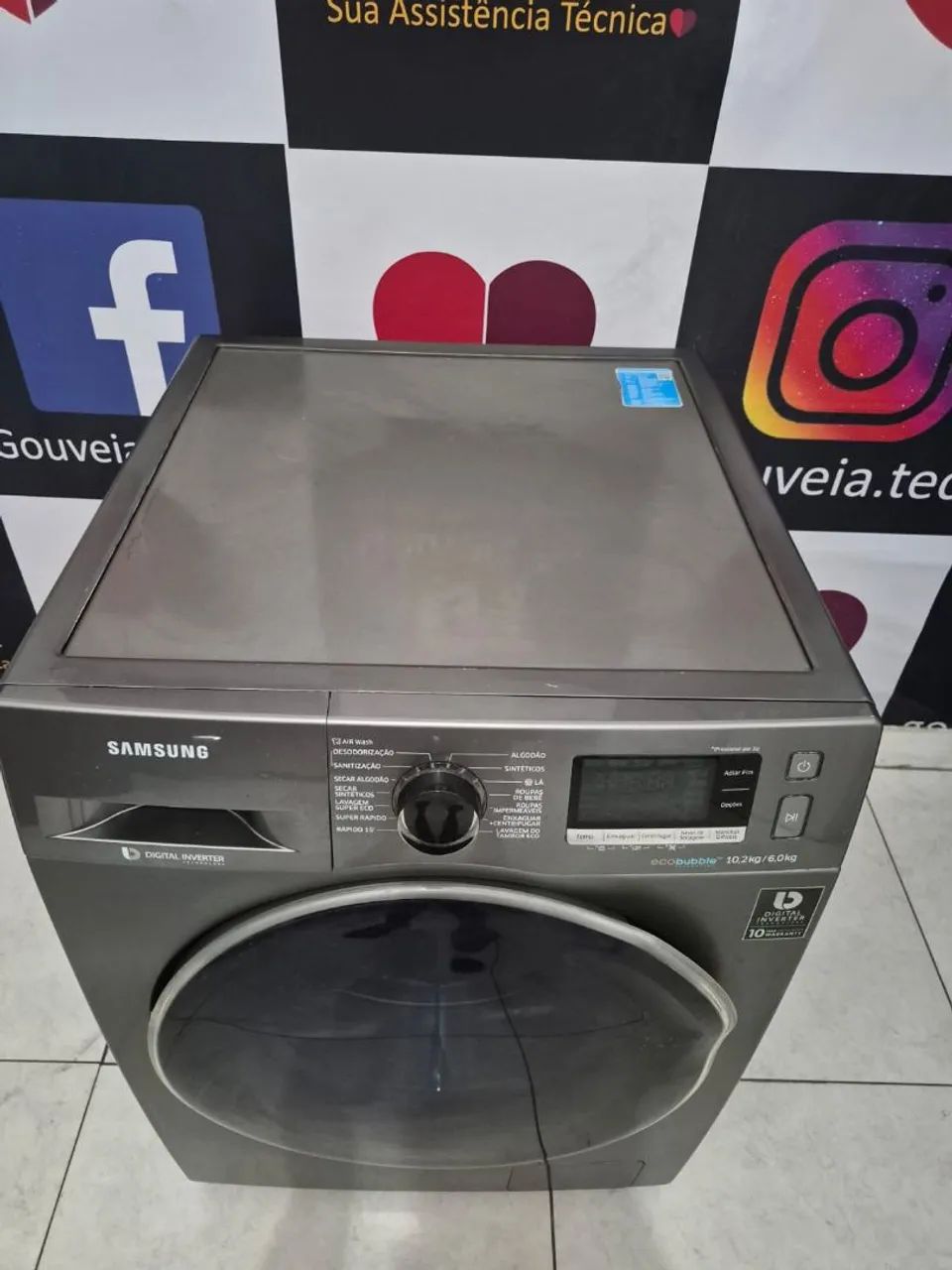 Lava e seca Samsung 10,1kg seminova  - Foto 4