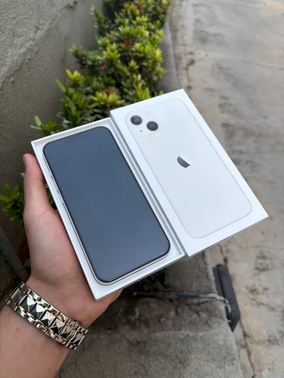 IPHONE 13 Branco Estelar 128gb - Foto 4
