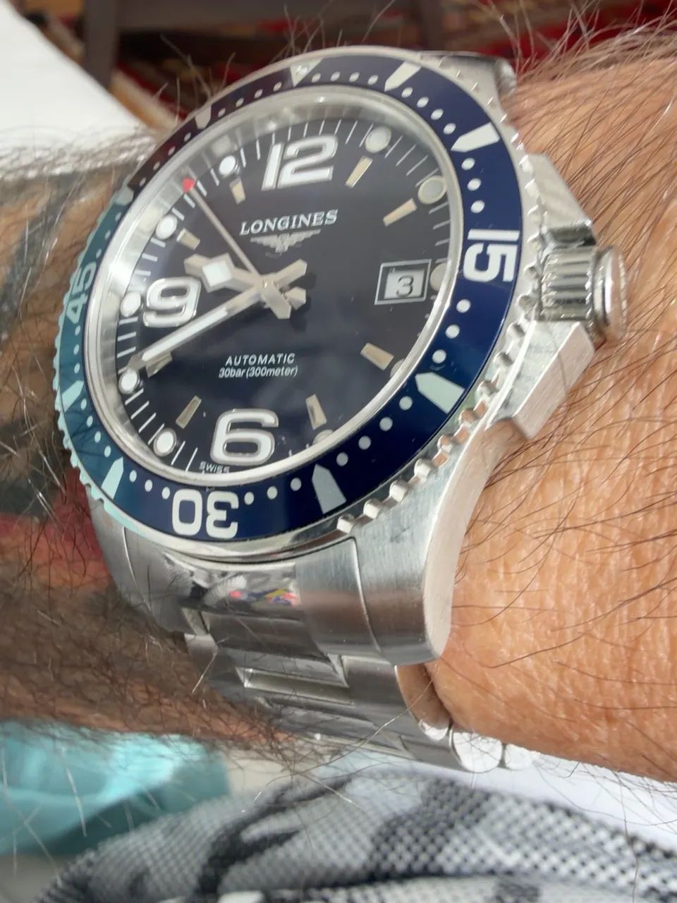 Longines HydroConquest Automático Azul 300m - Full Set