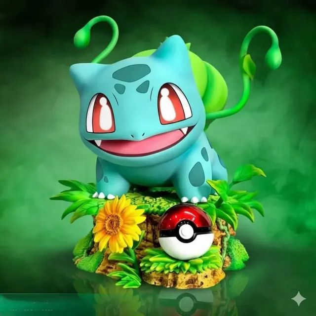 Kit 3 Bonecos Action Figure Bulbasaur Squirtle Charmander - Foto 4