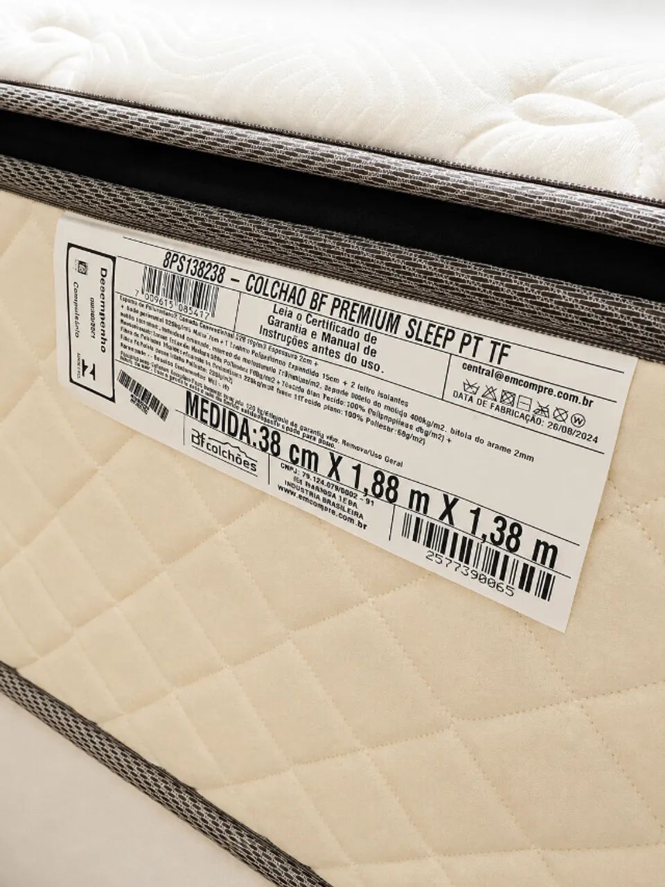 Cama Box Casal BF Premium Sleep Molas Ensacadas | Seminova - Foto 4