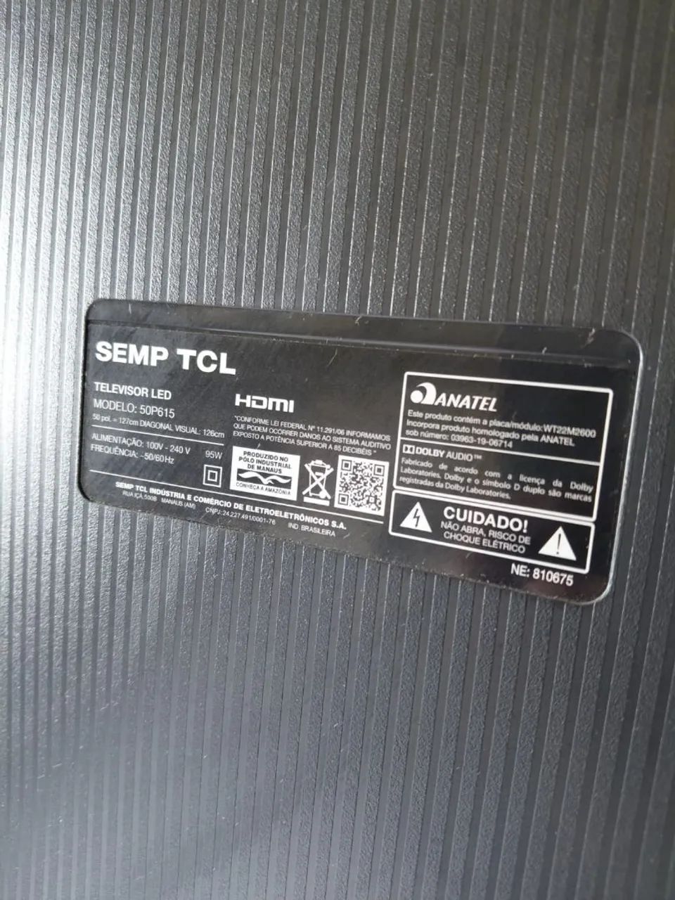 Tv tcl 50 polegadas sem imagem - Foto 4