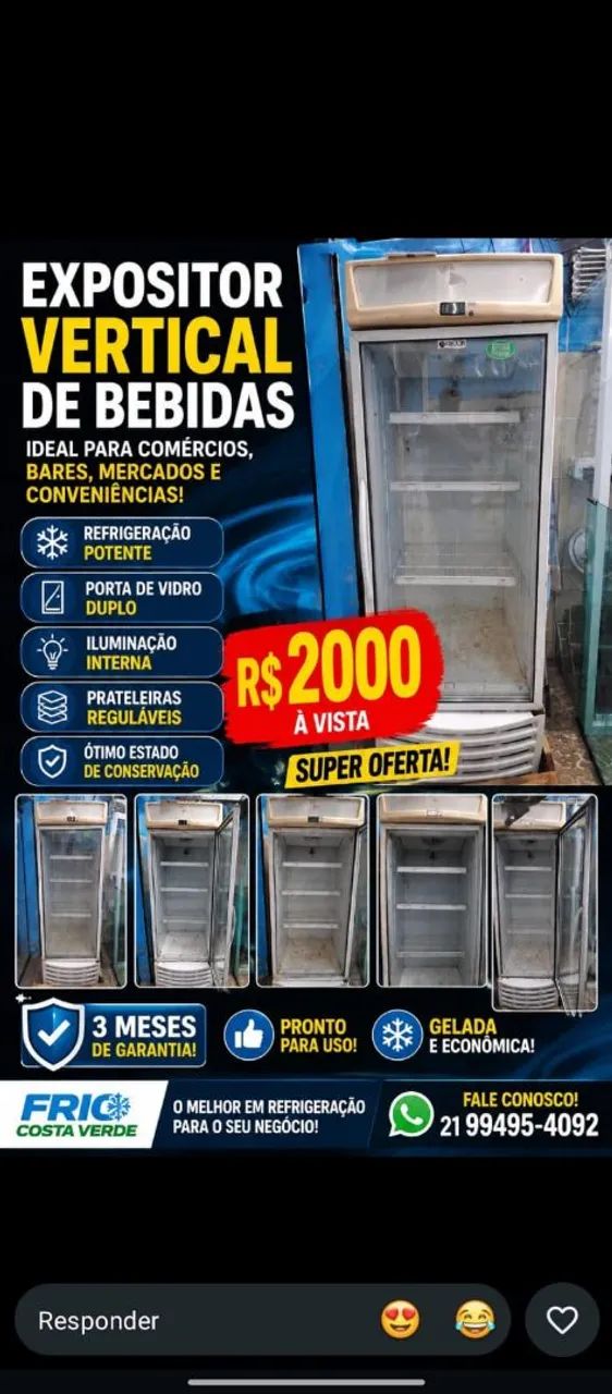 Expositor vertical de bebidas