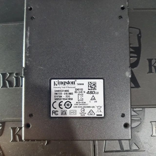 SSD Sata Kingston 480GB Excelente estado e saude - Foto 2