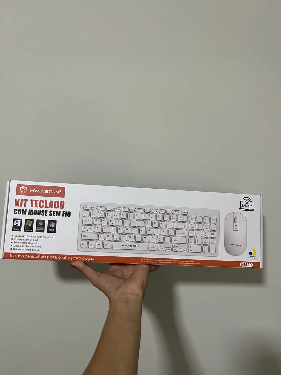Teclado E Mouse Sem Fio Usb Para Tablet Notebook