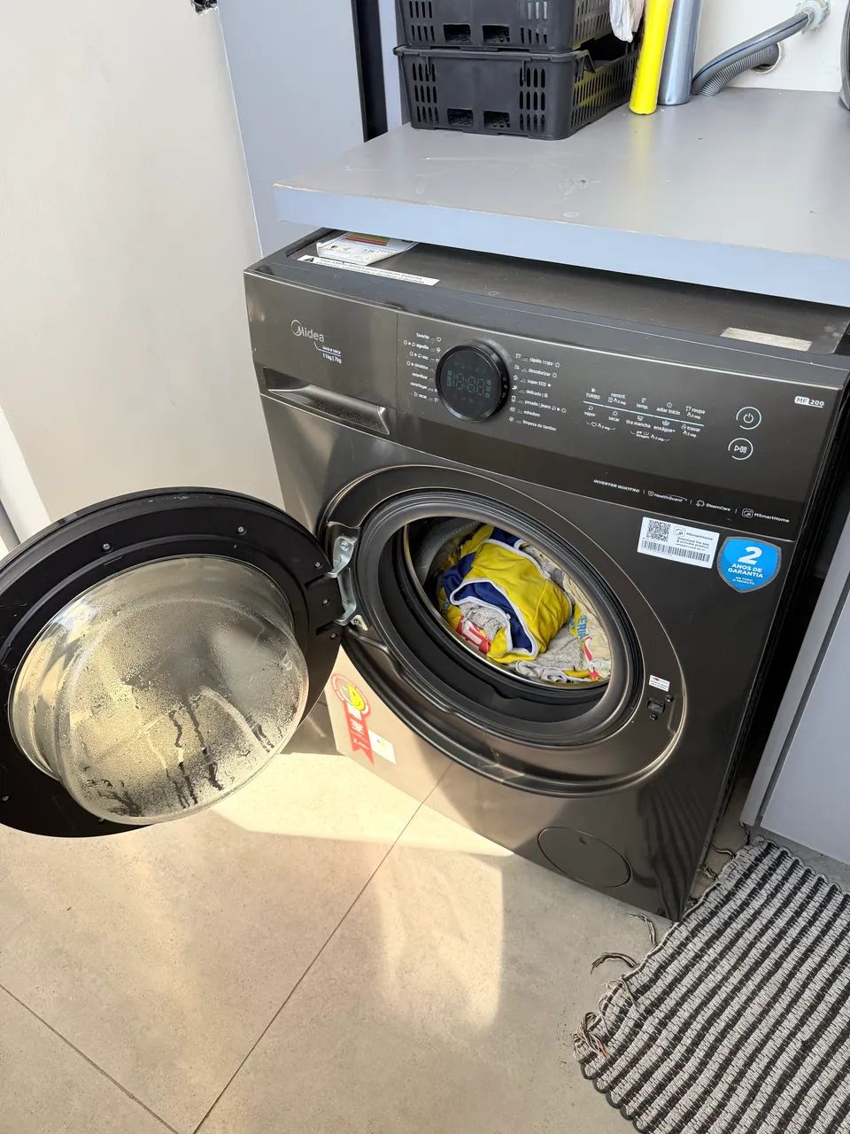 Lavadora Lava e Seca Midea 11kg MF 200 com 11 programas e Wi-Fi  - Foto 3
