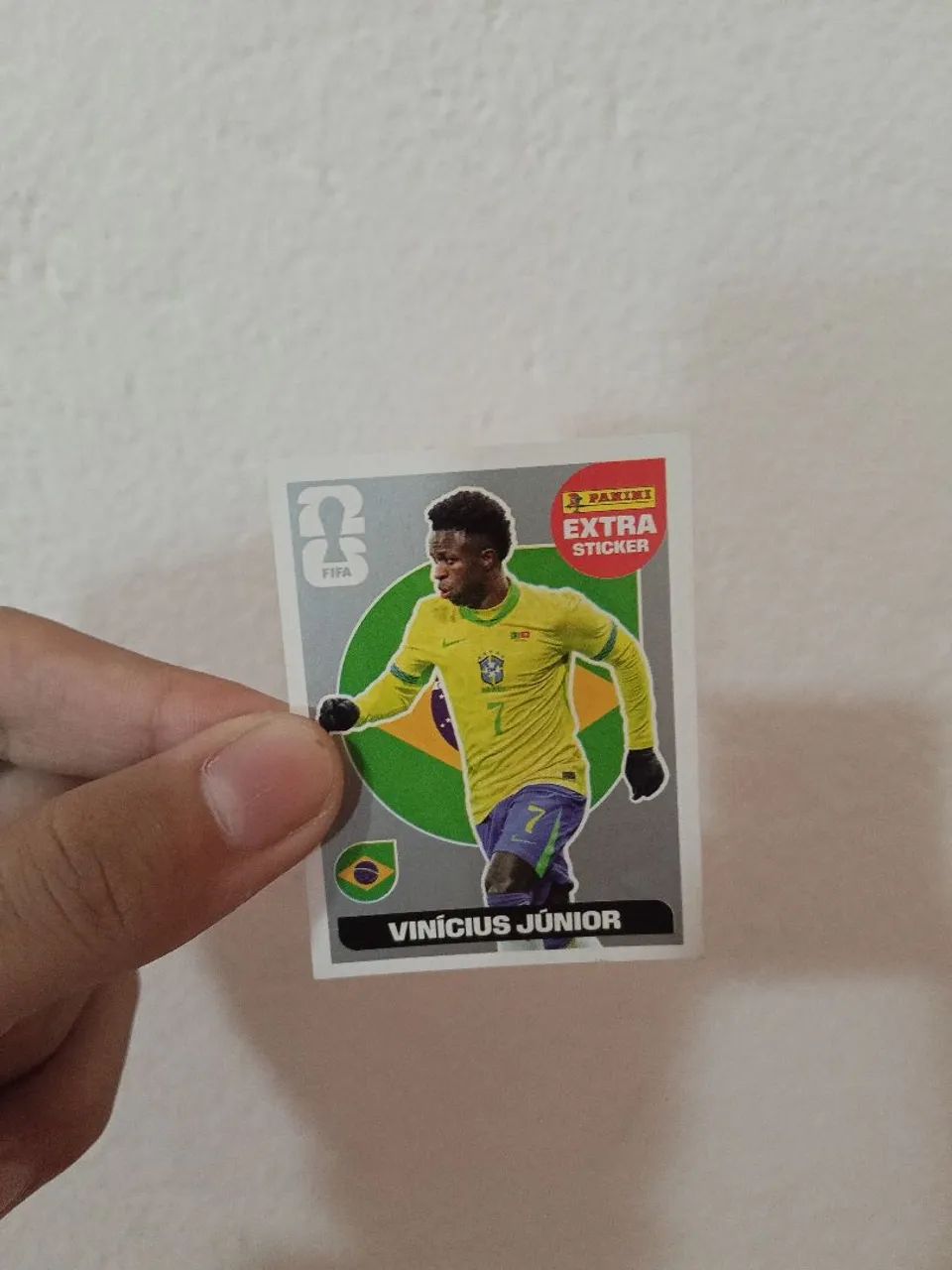 Figurinha legend prata do Vinícius Jr 