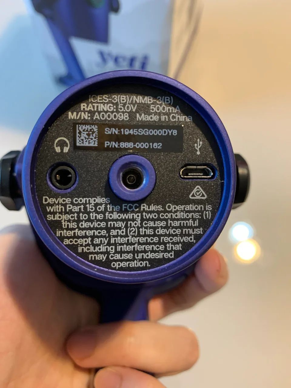 Microfone Blue Yeti Nano Azul - Foto 3
