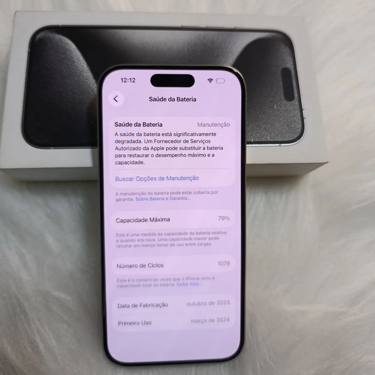 iPhone 15 Pro 128GB Branco | Todo Original | Sem Riscos | Com Caixa - Foto 3