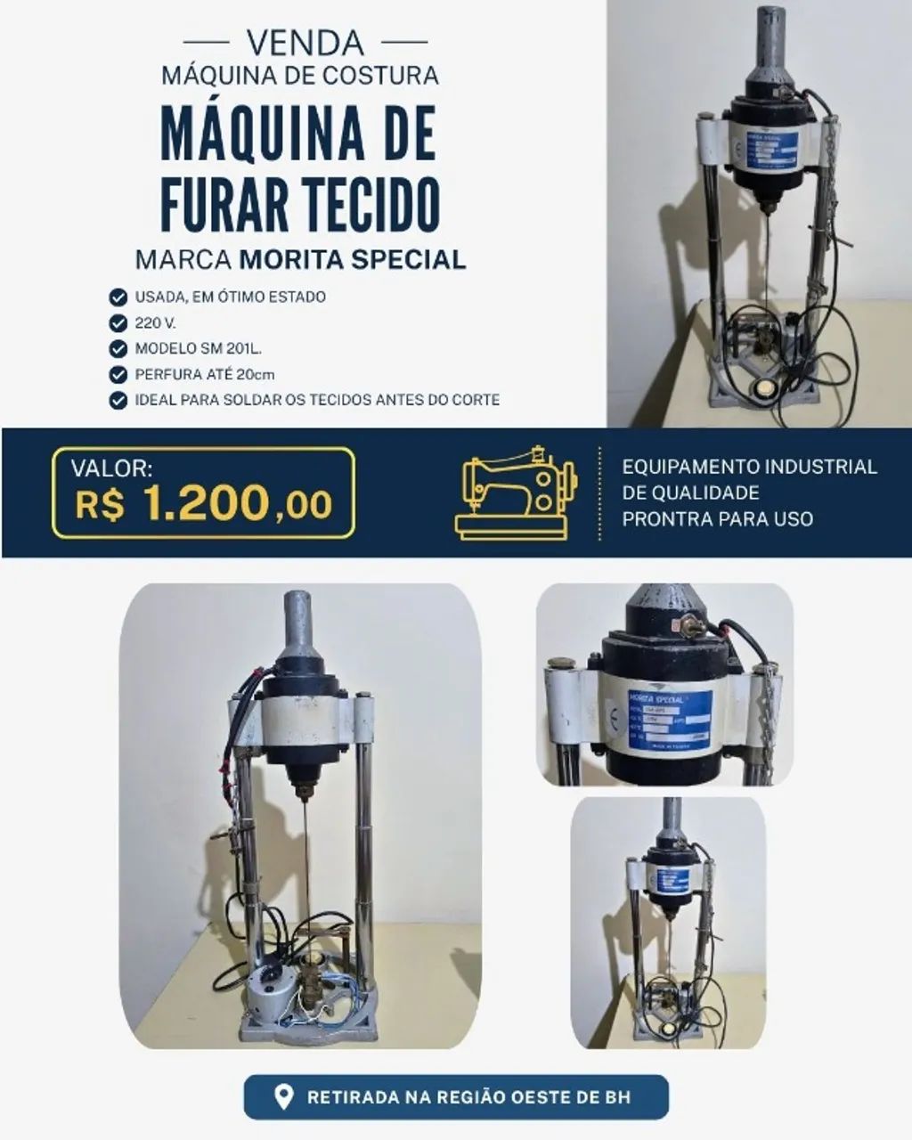 MÁQUINA PARA CONFECÇÃO