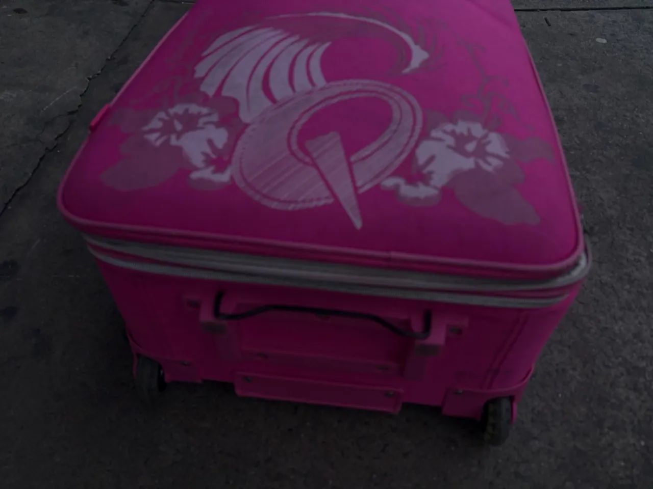 Mala de viagem rosa 20kg - Foto 5