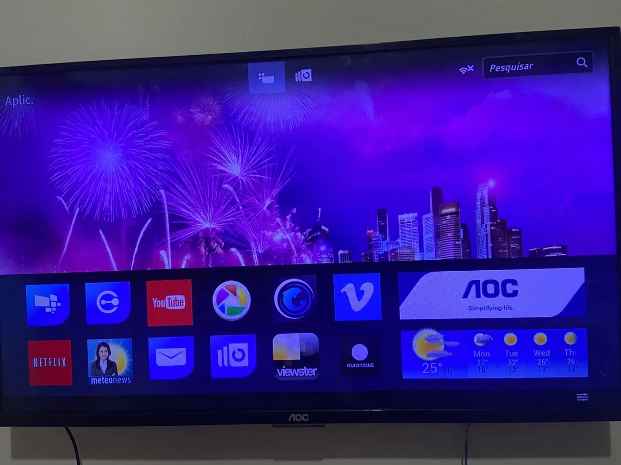 TV Smart Aoc 32 polegadas 