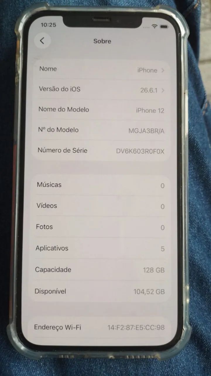 IPhone 12 128Gb Face ID funcionando perfeitamente, 81%de bateria,chama Whats *