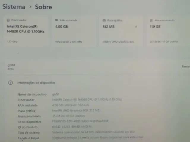 Notebook usado, Em perfeito estado - Foto 3
