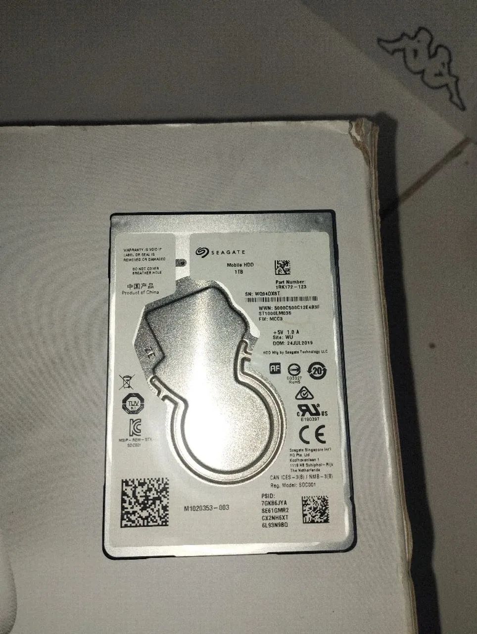 HD de notebook de 1TB 