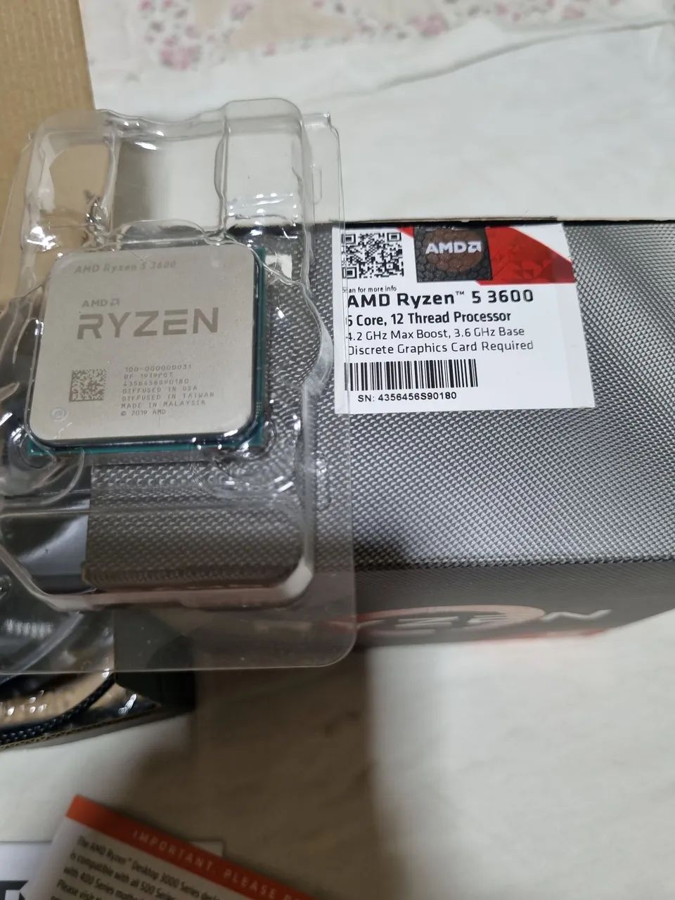 Processador ryzen 5 3600