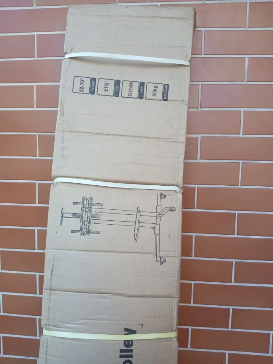 Suporte De Tv de 32 a 70 polegadas NA CAIXA  Pedestal Móvel com Bandeja De Apoio Cor Preto - Foto 2