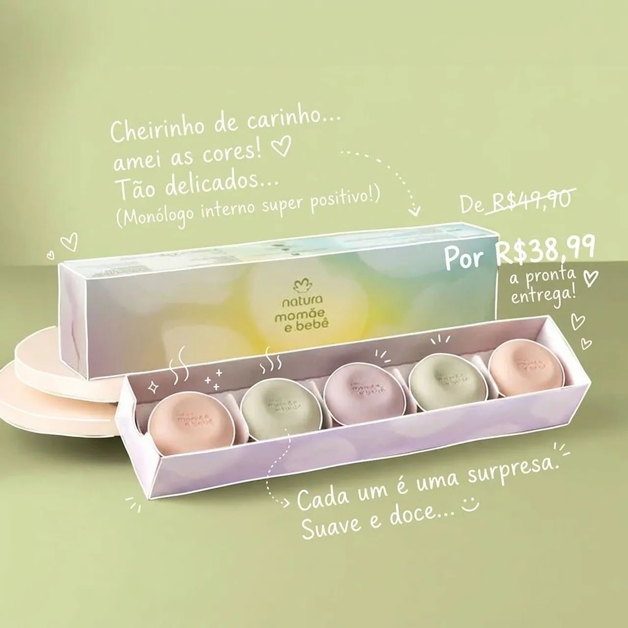 Sabonete mamãe bebê 