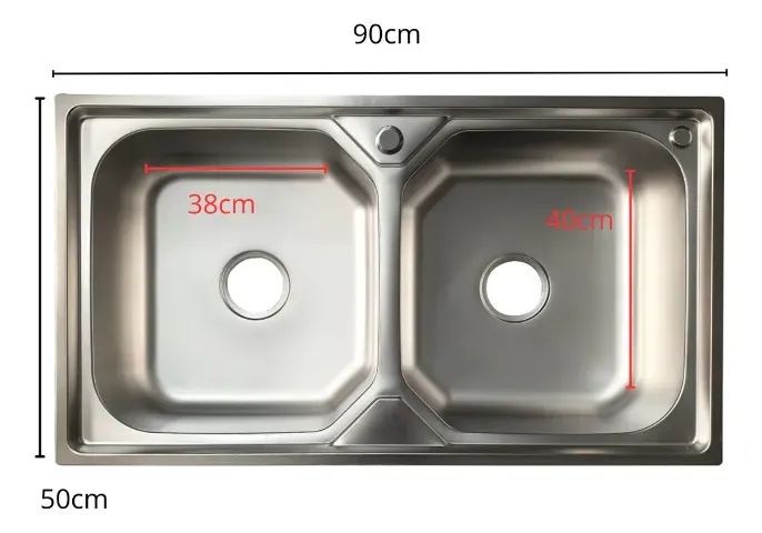 Cuba Inox Gourmet Cozinha Dupla Luxo Aço 304 Com Válvula Acetinada - Foto 2