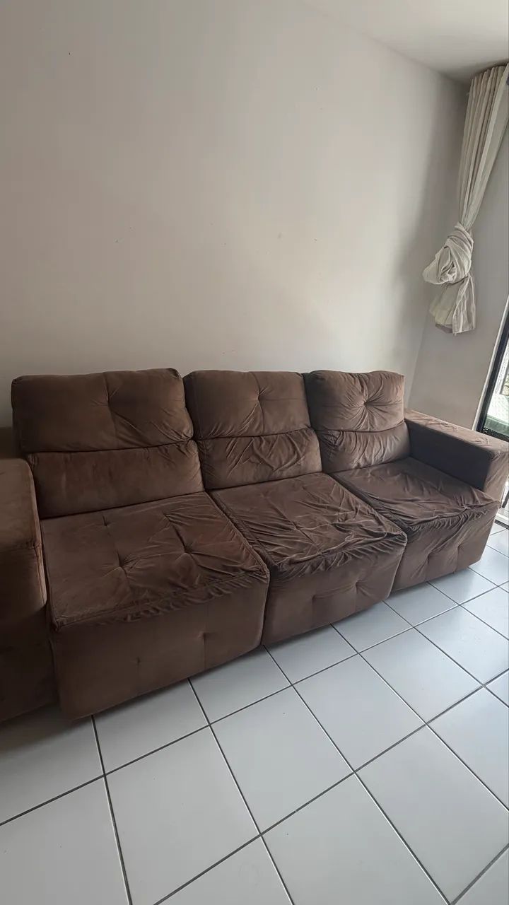 Sofá retrátil 3 lugares  - Foto 4