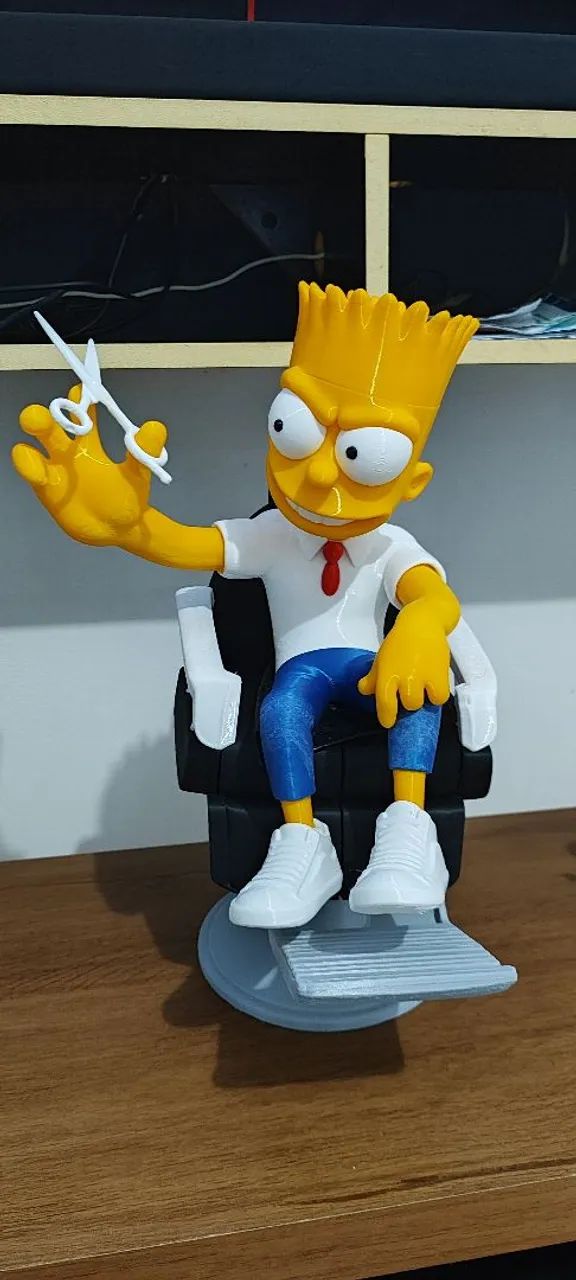 Boneco Bart Barbeiro 39cm