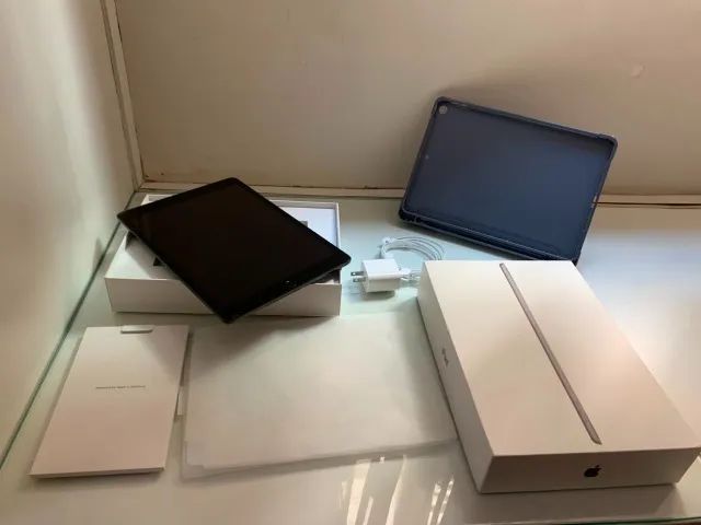 iPad 9 64GB + Caixa + Cabo Novo + Capa e Película - Impecável - Foto 2
