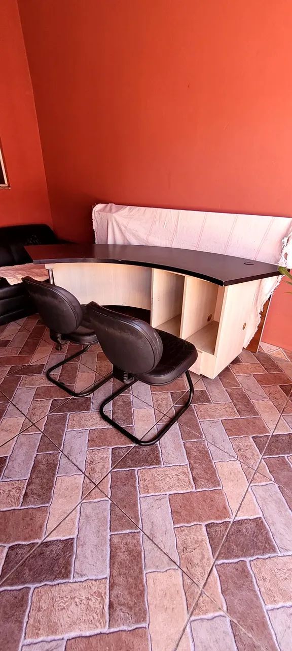 Mesa de escritório curvada!